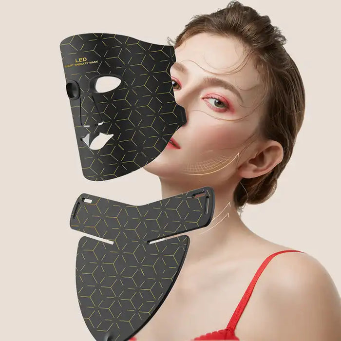 Red Photon Therapy Flexible Silicone LED Face Mask