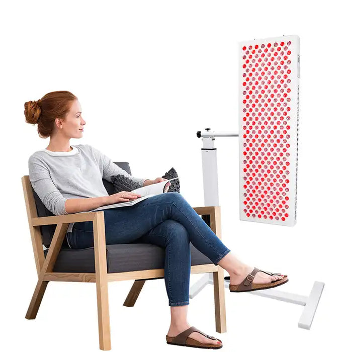 Adjustable Height Mobile Red Light Therapy Panel